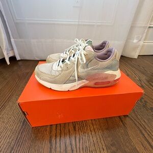 Nike Women's Sneakers - Cream and Purple